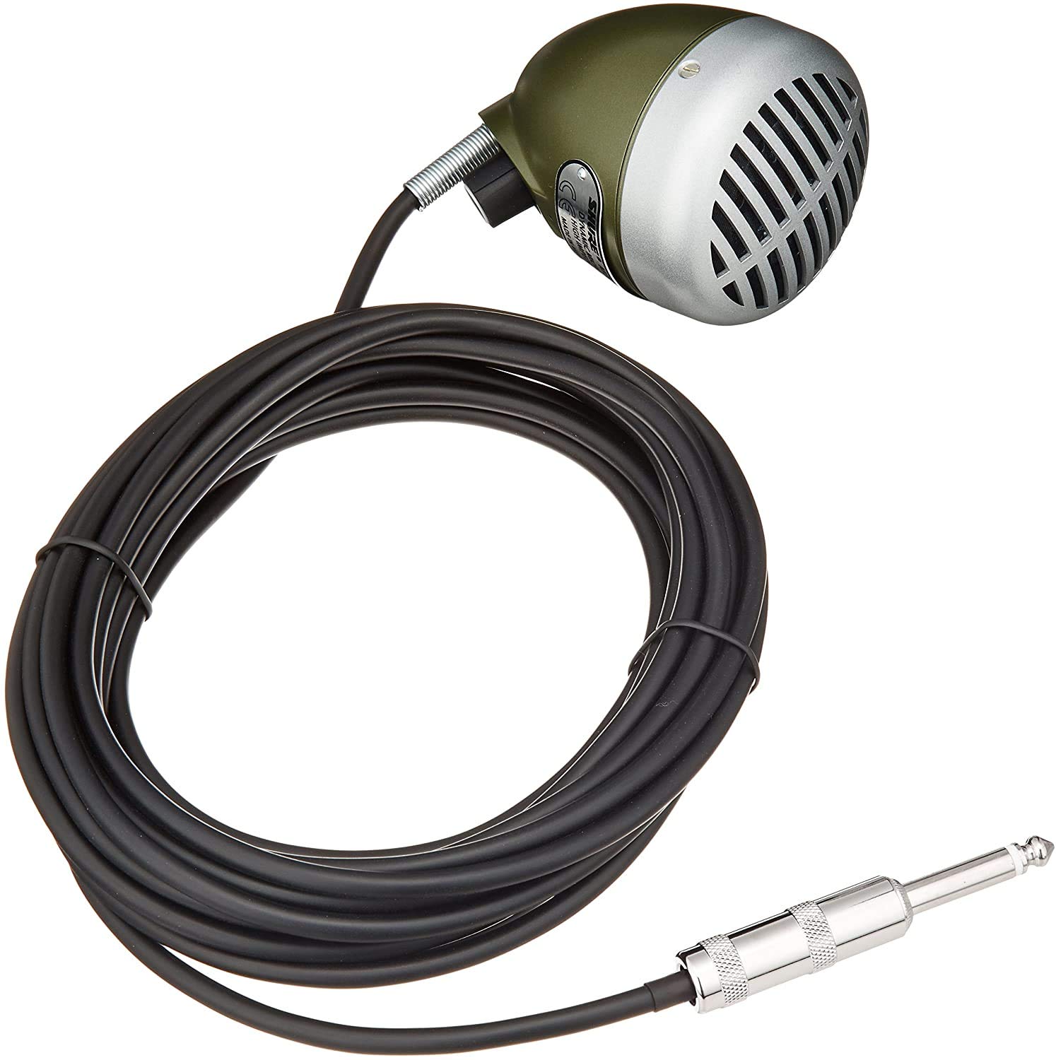 Shure Micrófono de armónica dinámico 520DX Green Bullet