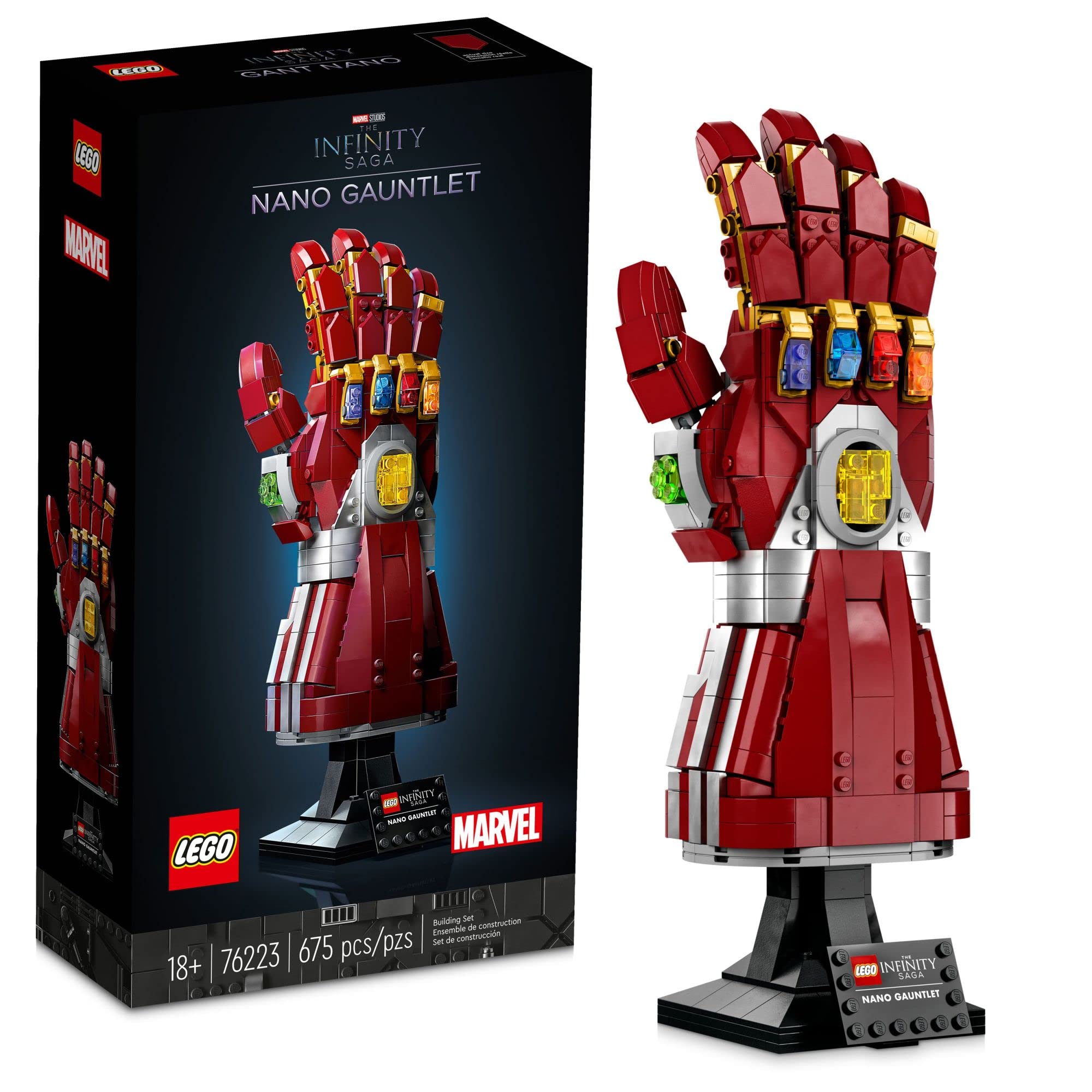 LEGO Marvel Nano Gauntlet 76223 Iron Man Building Set para adultos (680 piezas)