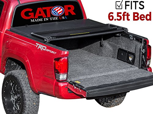 Gator Covers Gator Tri-Fold Tonneau Truck Bed Cover 2014-2018 Toyota Tundra 6.5 FT Bed con sistema de rieles