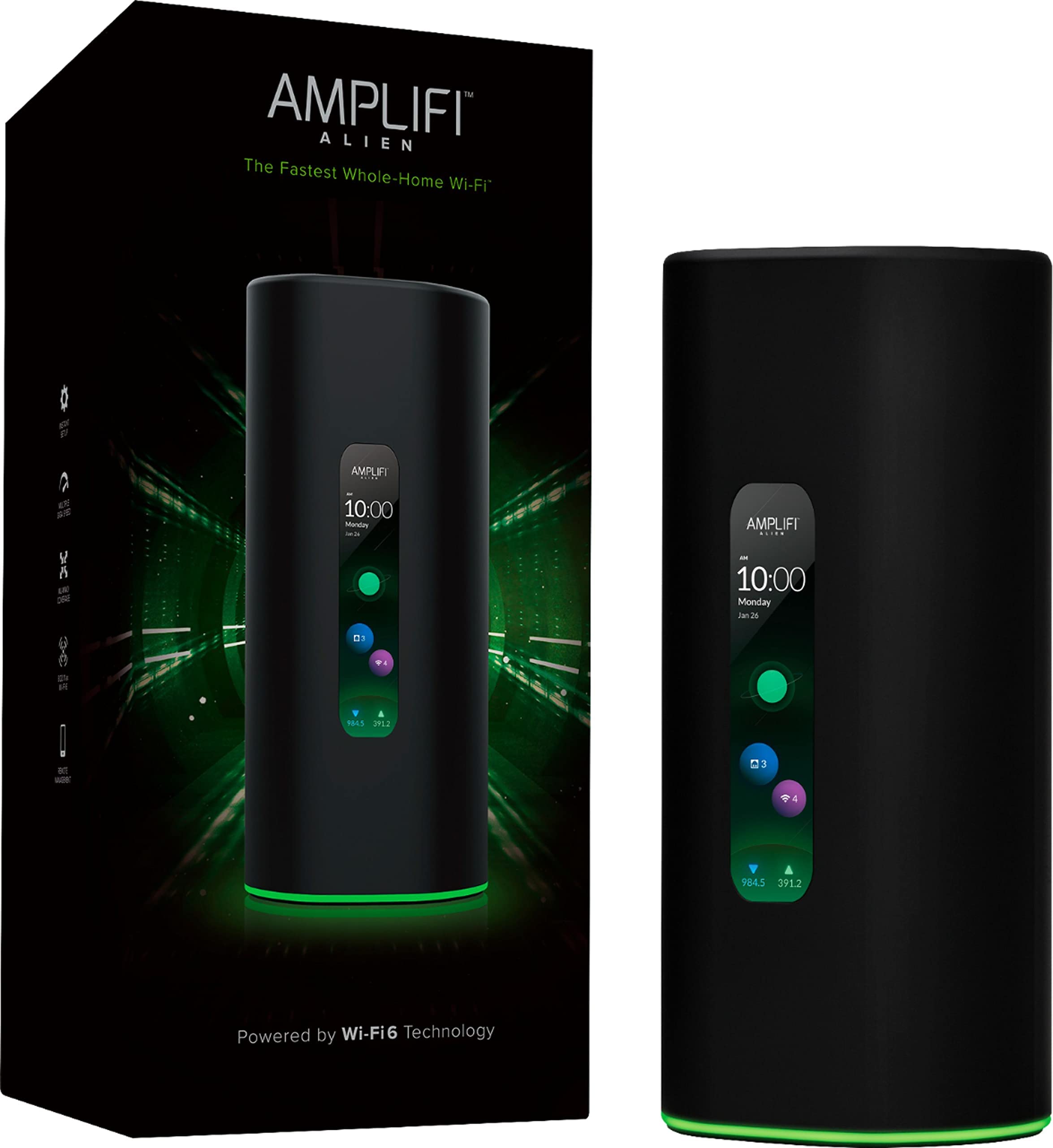 Ubiquiti Networks AmpliFi Alien Tri-Band WiFi 6 Enrutador de sistema de malla escalable WiFi 6 AX Sistema de red de malla para juegos