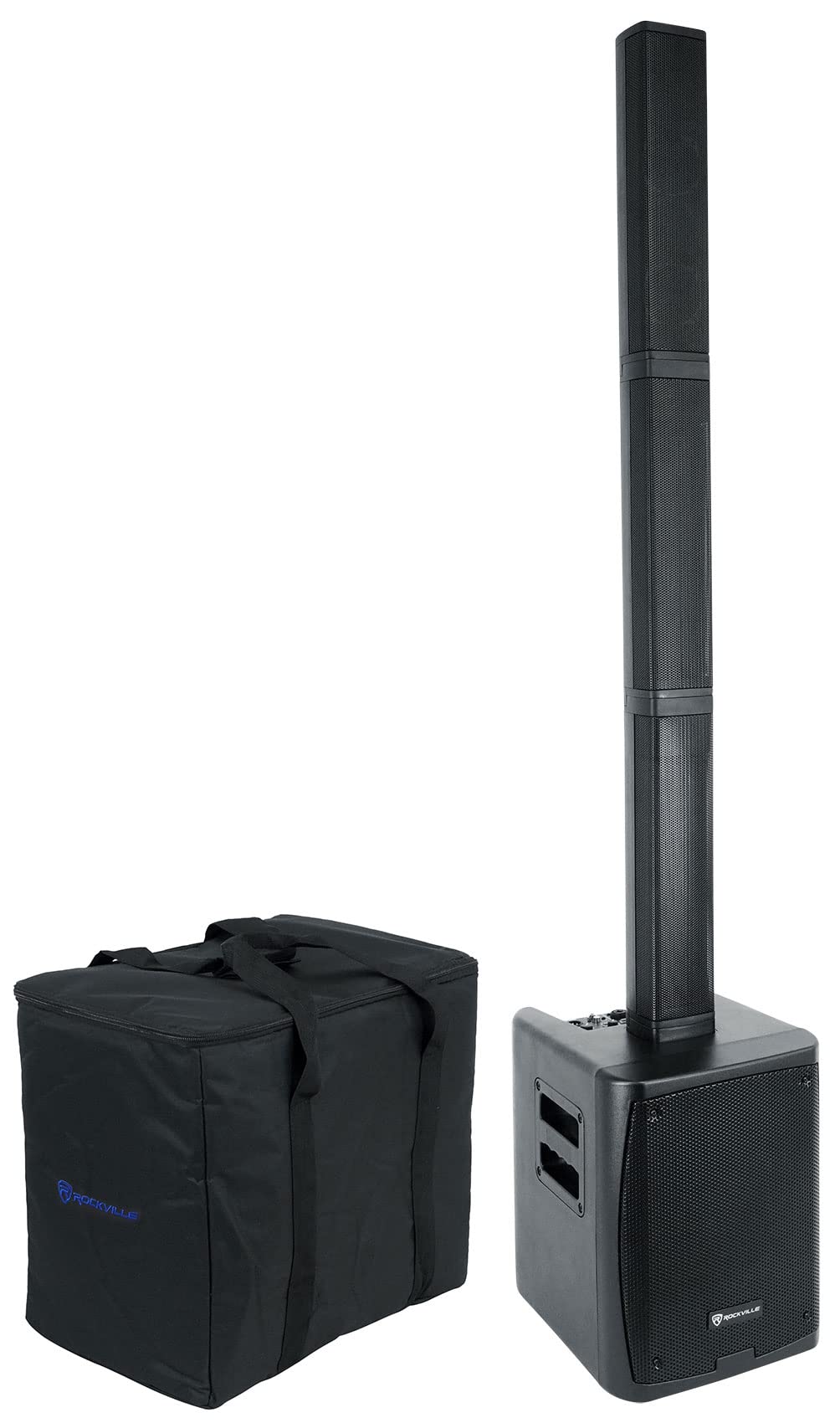 Rockville Titan Portable Array Powered PA DJ Speaker System w/Subwoofer