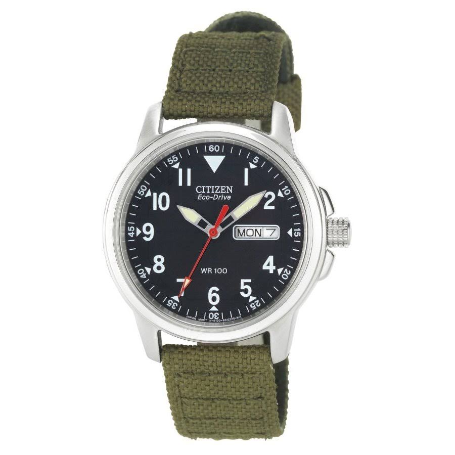 Citizen BM8180-03E Eco-Drive reloj analógico de cuarzo japonés verde para hombre