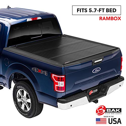 BAK Flip G2 Cubierta rígida plegable para caja de camión | 226207RB | Para Dodge Ram 2009-20 con caja RamBox de 5'7 '