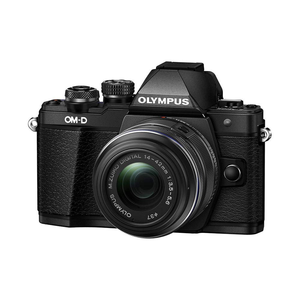 Olympus Cámara digital sin espejo OM-D E-M10 Mark II con lente II R de 14-42 mm (negro)