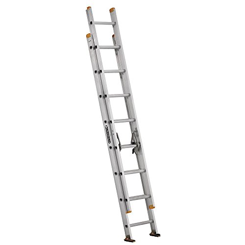 Louisville Ladder Escalera extensible de aluminio de 250 libras de capacidad