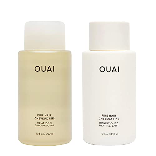 OUAI Juego de Champú + Acondicionador. Libre de Sulfatos. 10 oz cada uno.