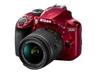 Nikon D3400 con AF-P DX NIKKOR 18-55 mm f / 3.5-5.6G VR y AF-P DX NIKKOR 70-300 mm f / 4.5-6.3G ED (rojo)