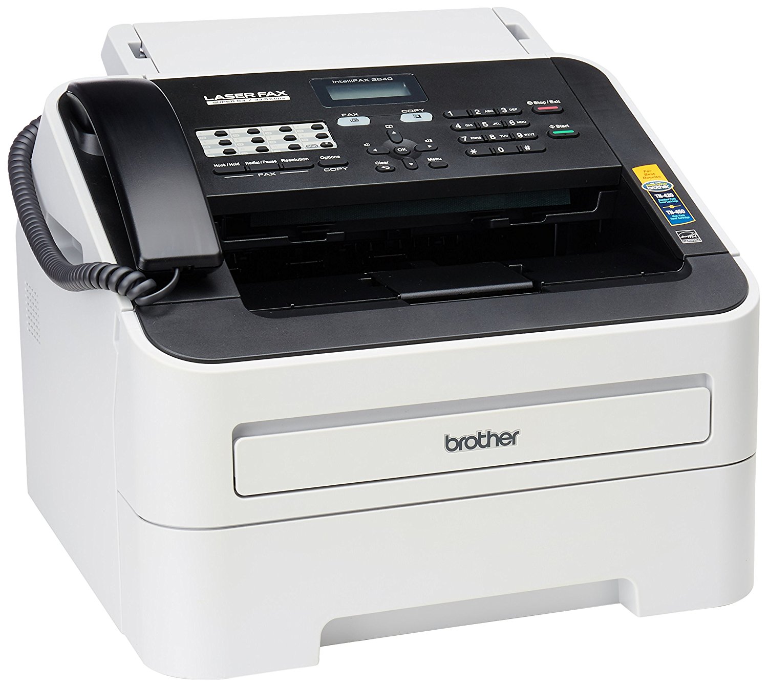 Brother Printer Máquina de fax láser monocromo de alta velocidad Brother FAX-2840