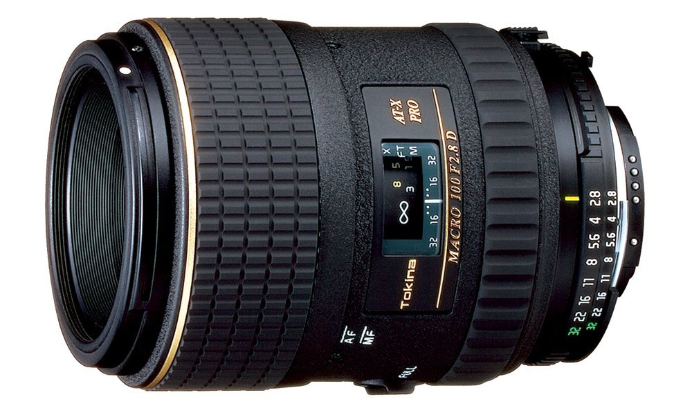 Tokina Objetivo macro AT-X 100 mm f / 2.8 PRO D para cámaras digitales y de película Nikon con enfoque automático - Fijo