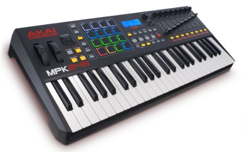 inMusic Brands Inc. Akai Professional MPK249 | Controlador de teclado MIDI USB semi ponderado de 49 teclas que incluye control central desde las estaciones de trabajo MPC