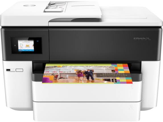 HP Impresora multifunción de formato ancho  OfficeJet Pro 7740 con impresión móvil e inalámbrica (G5J38A)