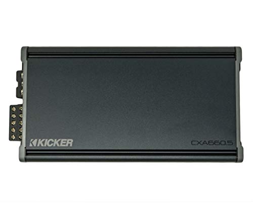 Kicker 46CXA6605 Audio para automóvil Altavoz amplificador de 5 canales y amplificador Sub 1200W CXA660.5