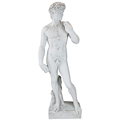 Design Toscano Estatua de David de mármol adherido (1504)