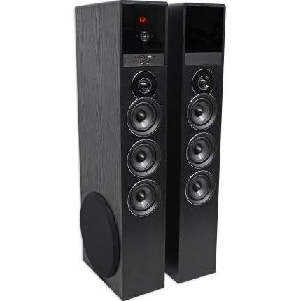 Rockville TM150B Sistema de cine en casa negro Altavoces en torre 10 'Sub / Blueooth / USB