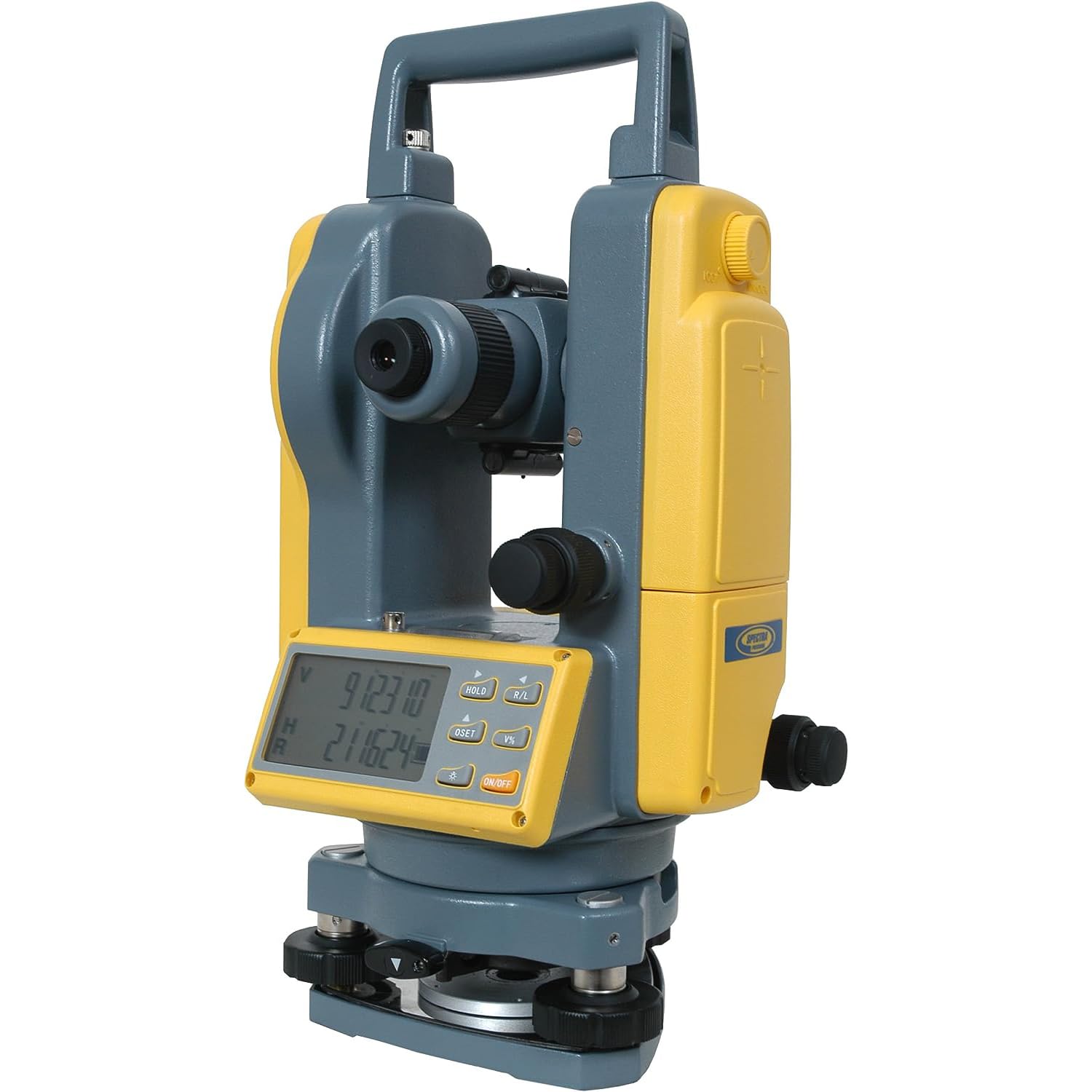 Spectra Precision Precision DET-2 Digital Electronic Theodolite, Construction Surveying Equipment Set, Rechargeable and Alkaline Batteries, Carry Case