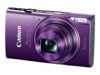 Canon PowerShot ELPH 360 HS con zoom óptico de 12x y Wi-Fi integrado (púrpura)
