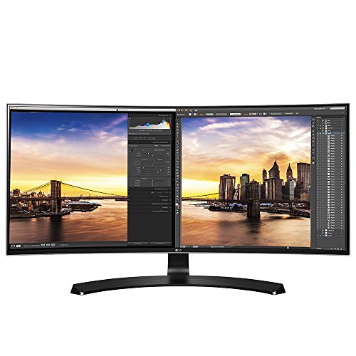 LG 34UC88-B Monitor curvo QHD IPS ultra ancho de 21:9 de 34 puadas con carga rápida USB