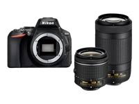 Nikon D5600 SLR digital de formato DX con AF-P DX NIKKOR 18-55 mm f / 3.5-5.6G VR y AF-P DX NIKKOR 70-300 mm f / 4.5-6.3G ED
