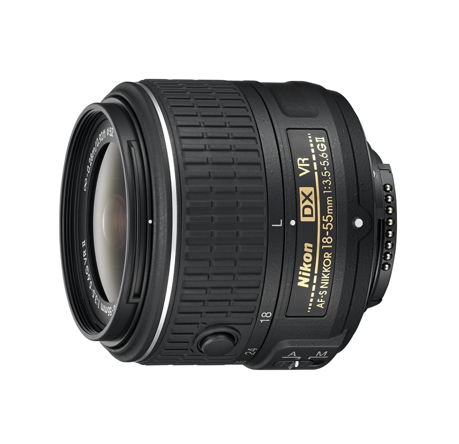 Nikon AF-S DX NIKKOR 18-55 mm f / 3.5-5.6G Lente con zoom II con reducción de vibraciones con enfoque automático para cámaras DSLR