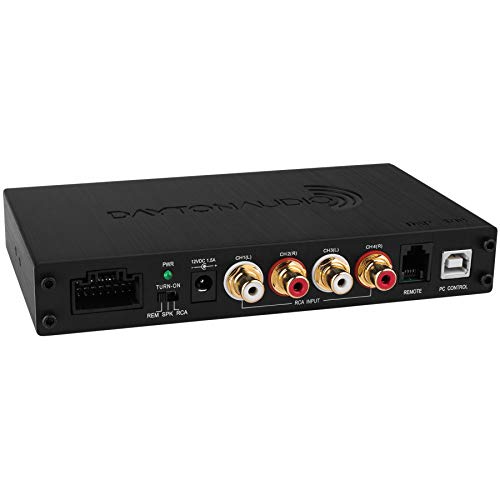 Dayton Audio Procesador de señal digital DSP-408 4x8 DSP para audio doméstico y de automóvil