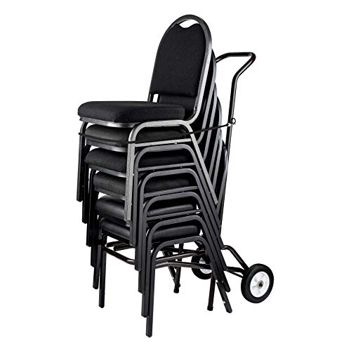 National Public Seating Plataforma rodante de acero con recubrimiento en polvo para silla 9000 - Marrón oscuro