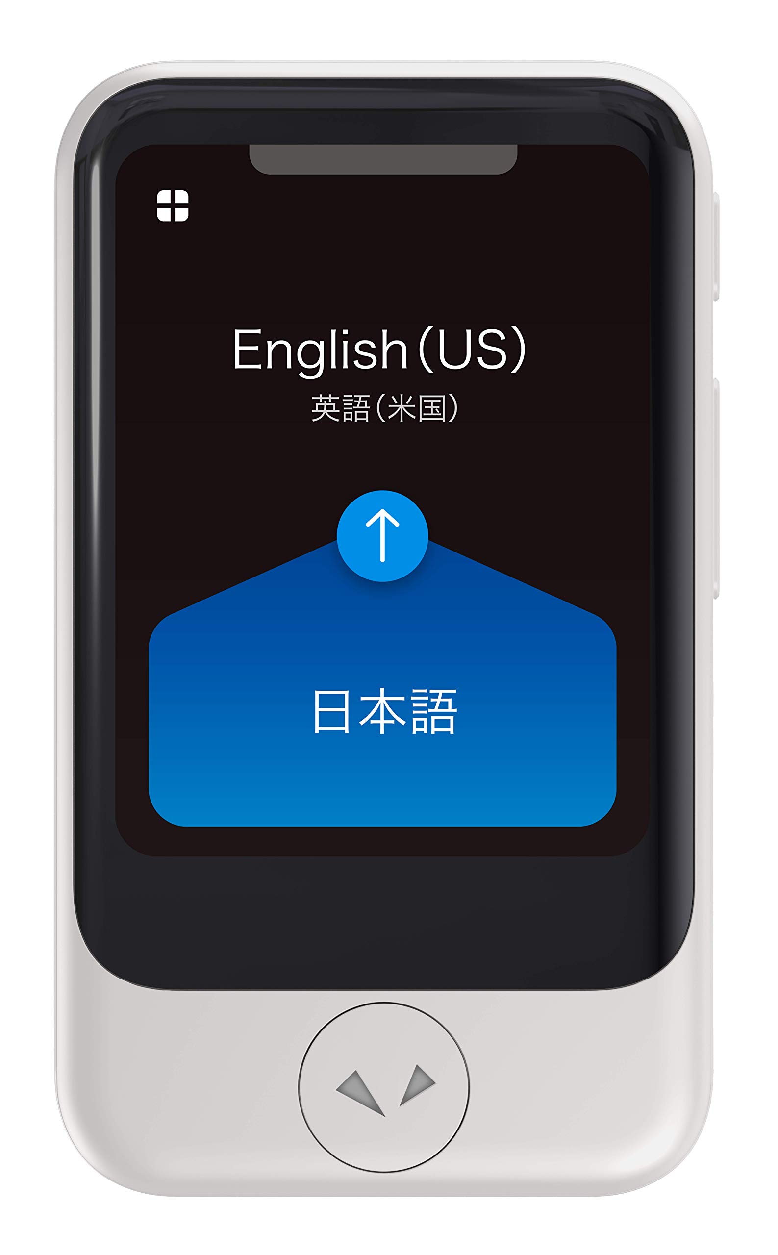 POCKETALK Modelo S Traductor de voz bidireccional en tiempo real en 82 idiomas con datos incorporados de 2 años y cámara de traducción de texto y compatible con HIPAA / blanco