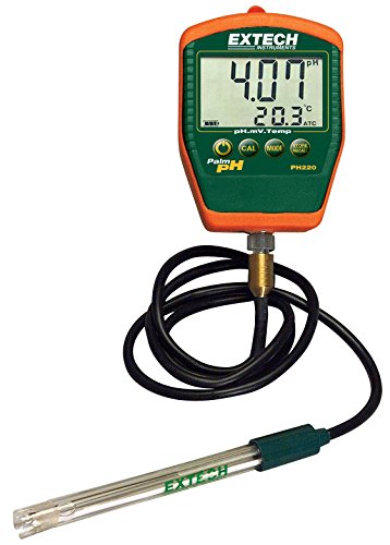 Extech PH220-C Medidor de pH de palma a prueba de agua ...