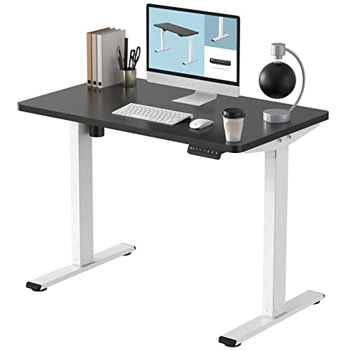 FLEXISPOT Estación de trabajo de escritorio de pie eléctrica EN1 con escritorio de una pieza Controlador de memoria ergonómico Escritorio de pie Altura ajustable