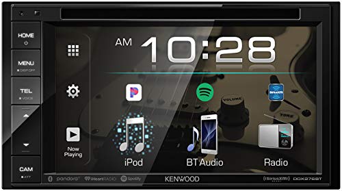 KENWOOD DDX276BT 6.2 Receptor de DVD con Bluetooth | Estéreo de coche Bluetooth DIN doble con panel táctil resistivo transparente 6.2