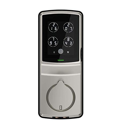  PIN Genie Ltd Cerradura de puerta inteligente con entrada sin llave con Bluetooth Lockly (PGD728F SN) Cerradura de cerrojo con teclado patentado | Lector de huellas digitales 3D avanzado | Compatible...
