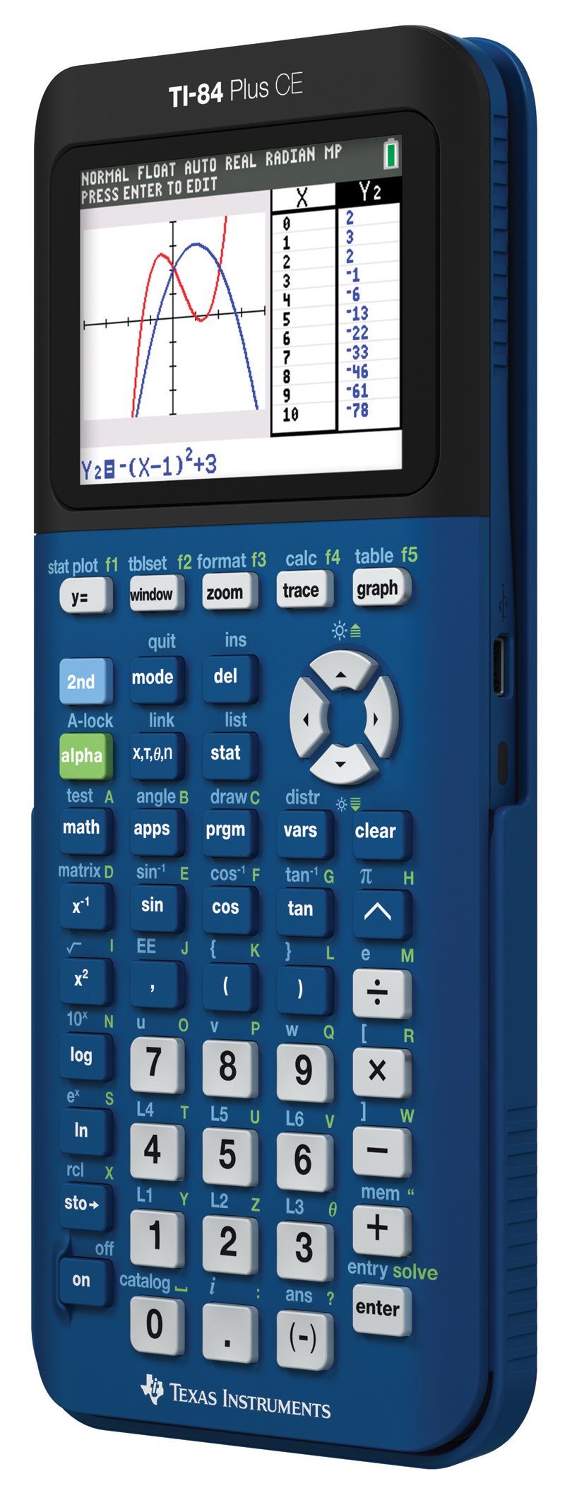 Texas Instruments Calculadora gráfica de mezclilla TI-84 Plus CE