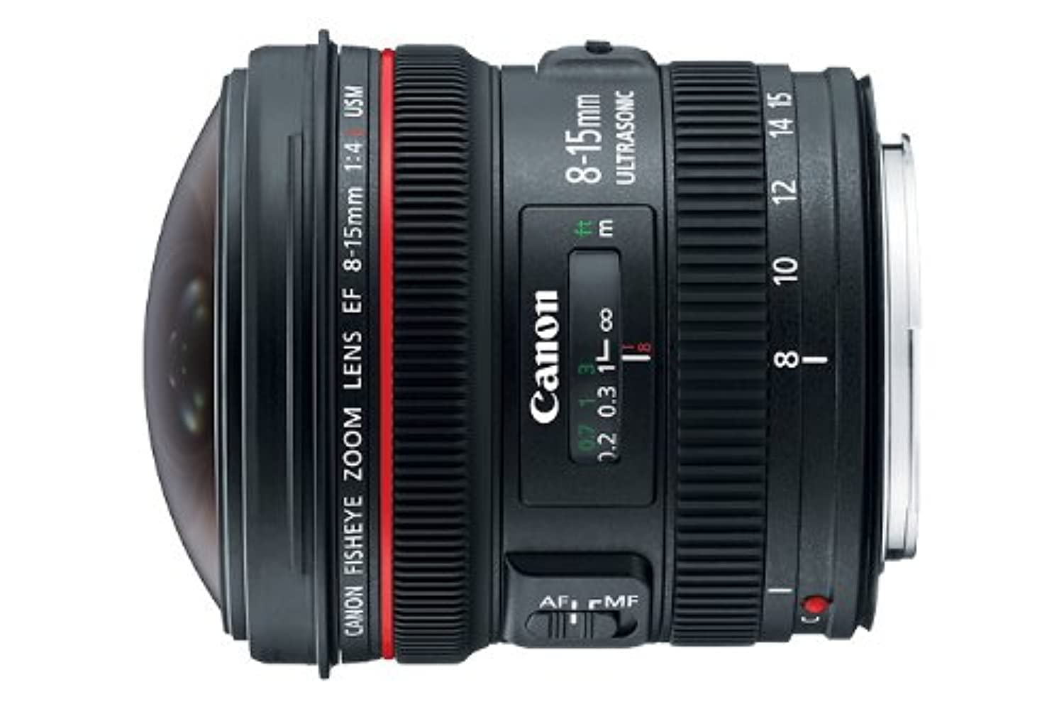 Canon EF 8-15mm f/4L Fisheye USM Ultra-Wide Zoom Lens f...