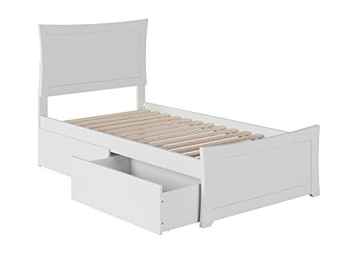 Atlantic Furniture AR9036111 Cama con plataforma Metro con pie de cama a juego y 2 cajones de cama Urban