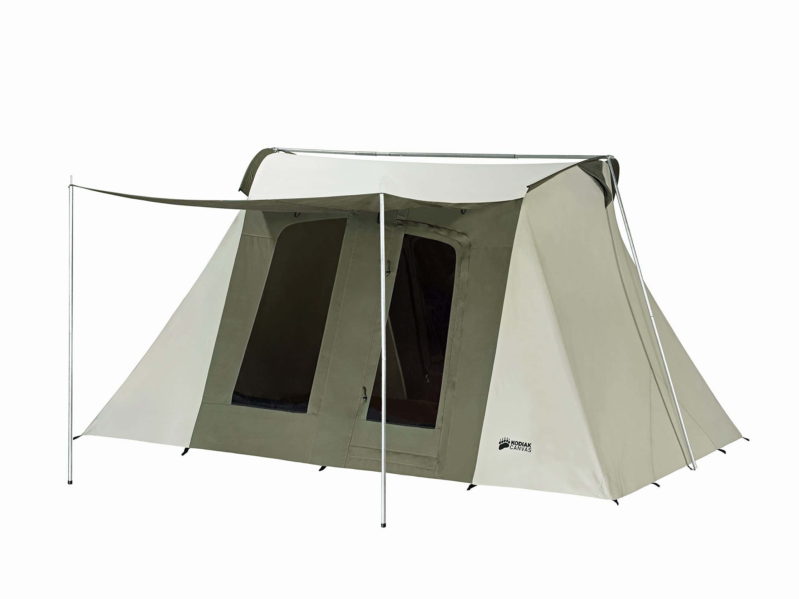 KODIAK CANVAS Canvas Flex-Bow Canvas Tent Deluxe 10 ft ...