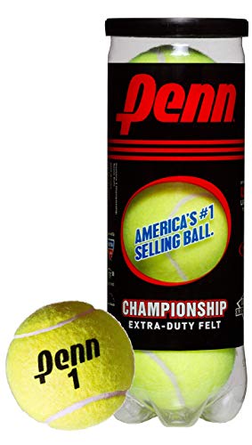Shock Doctor Penn Championship Tennis Balls - Pelotas de tenis presurizadas de fieltro extra resistentes