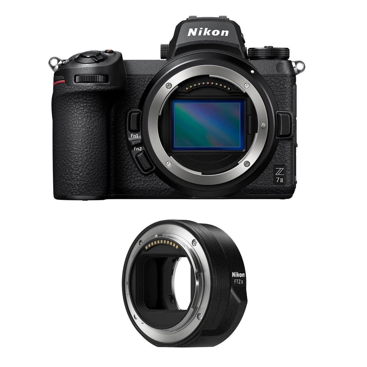 Nikon Paquete de cámara digital sin espejo Z 7II con adaptador de montura FTZ II