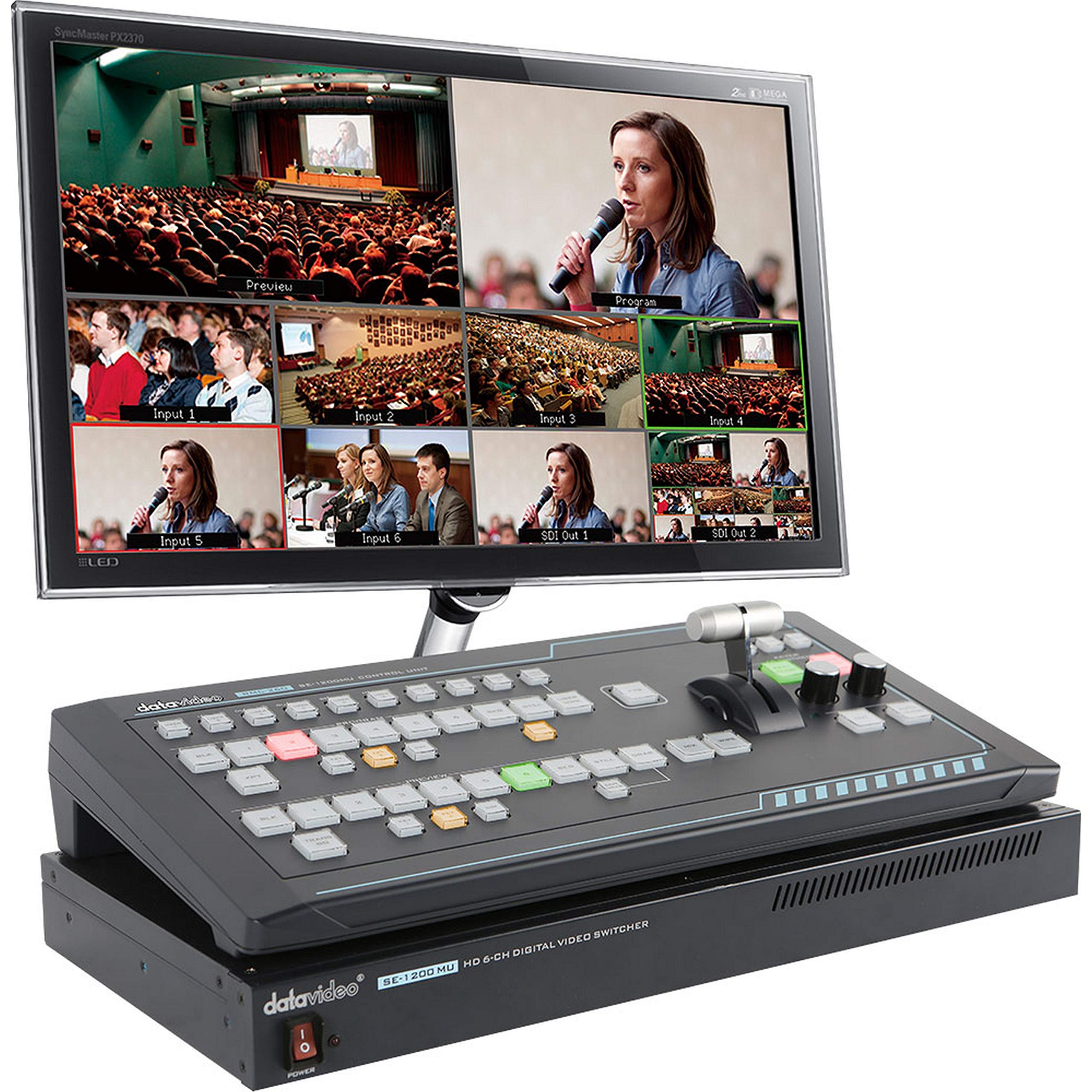 DataVideo SE-1200MU 6 Input Switcher with RMC-260 Contr...