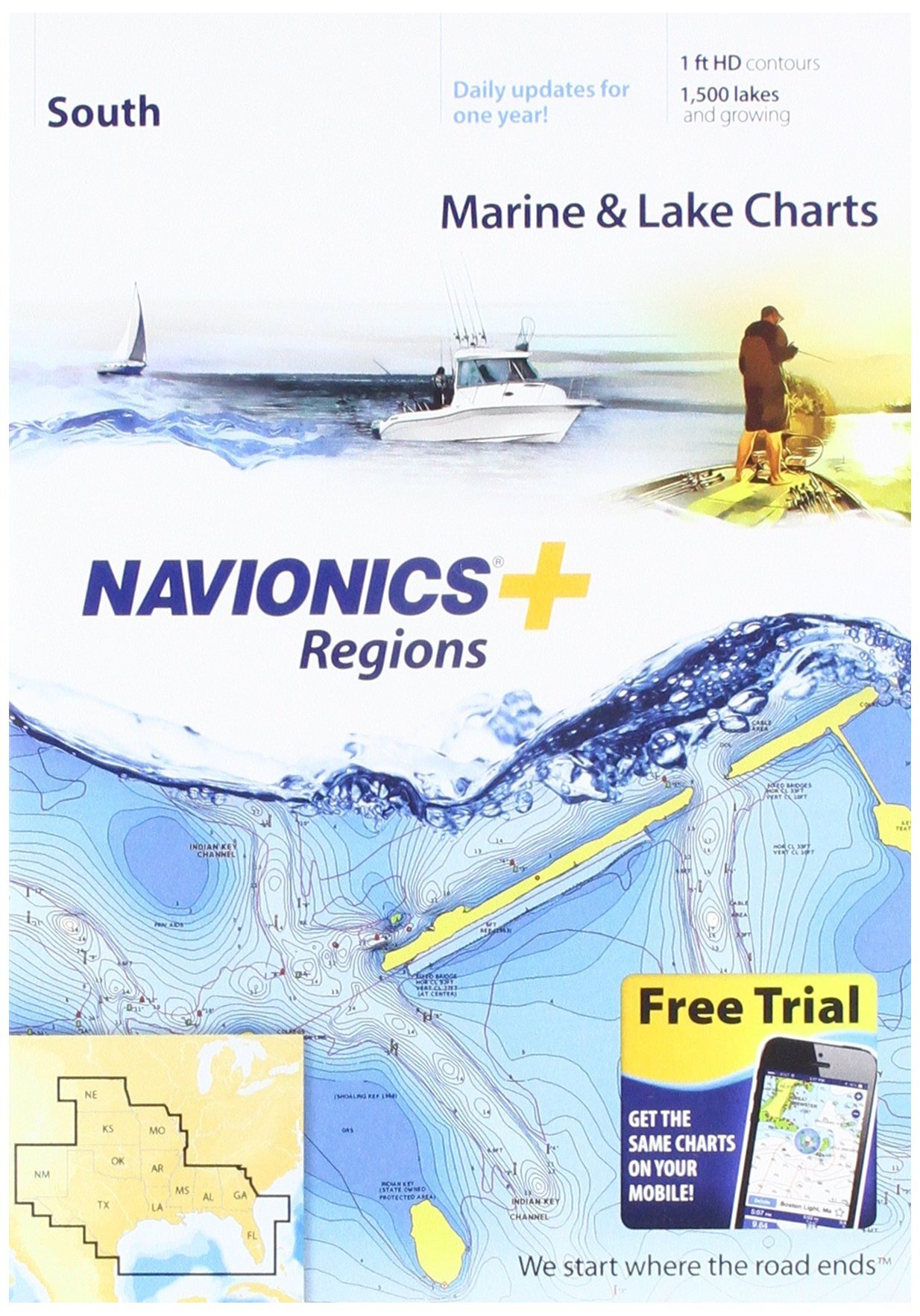 Navionics Gráficos marinos y lacustres de Plus Regions ...