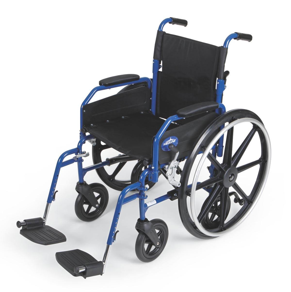 Medline Sillas de transporte híbridas 2 para sillas de ruedas |