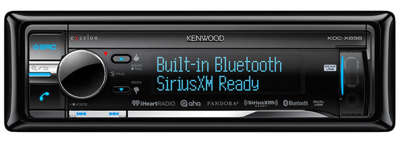 Kenwood Excelon Kenwood KDC-X898 Excelon Receptor de CD integrado en el tablero con Bluetooth incorporado