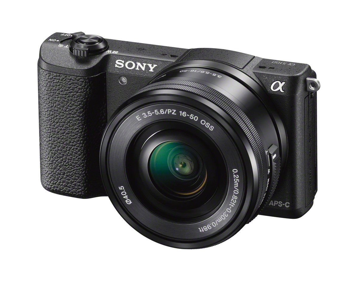 Sony a5100 Cámara digital sin espejo de 16-50 mm con LCD abatible hacia arriba de 3 pulgadas (negro)