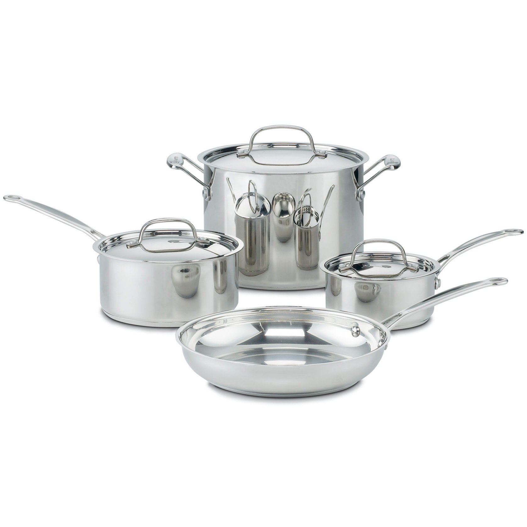 Cuisinart 7-Piece Cookware Set, Chef's Classic Stainles...