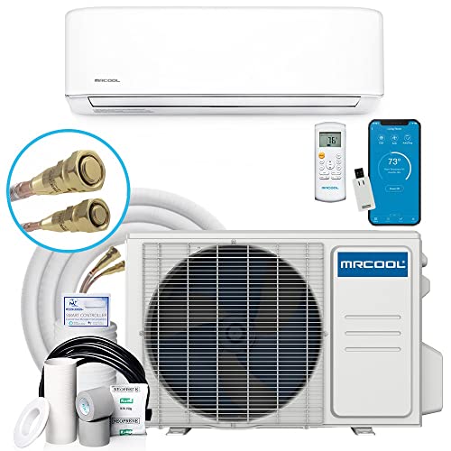 Mrcool Easy Pro Ductless Heat Pump Split System - DIY Mini Split w/ 16ft Lineset