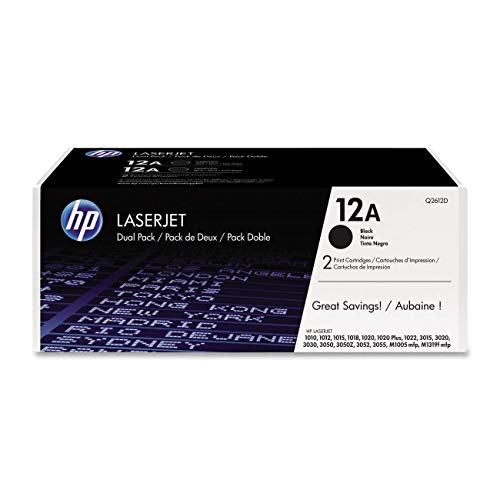 HP Cartucho de tóner original 12A - Paquete doble