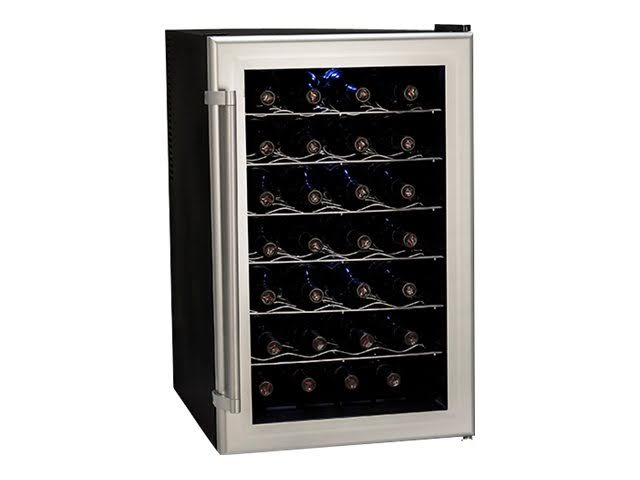 Koldfront Enfriador de vino termoeléctrico de ultra capacidad de 28 botellas TWR282S - Platino