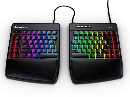 Kinesis Teclado mecánico dividido RGB Freestyle Edge para juegos