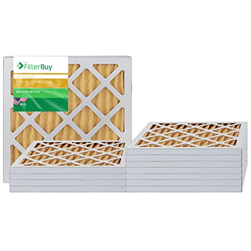 FilterBuy Filtros de horno/filtros de aire - AFB Gold MERV 11 (paquete de 12)