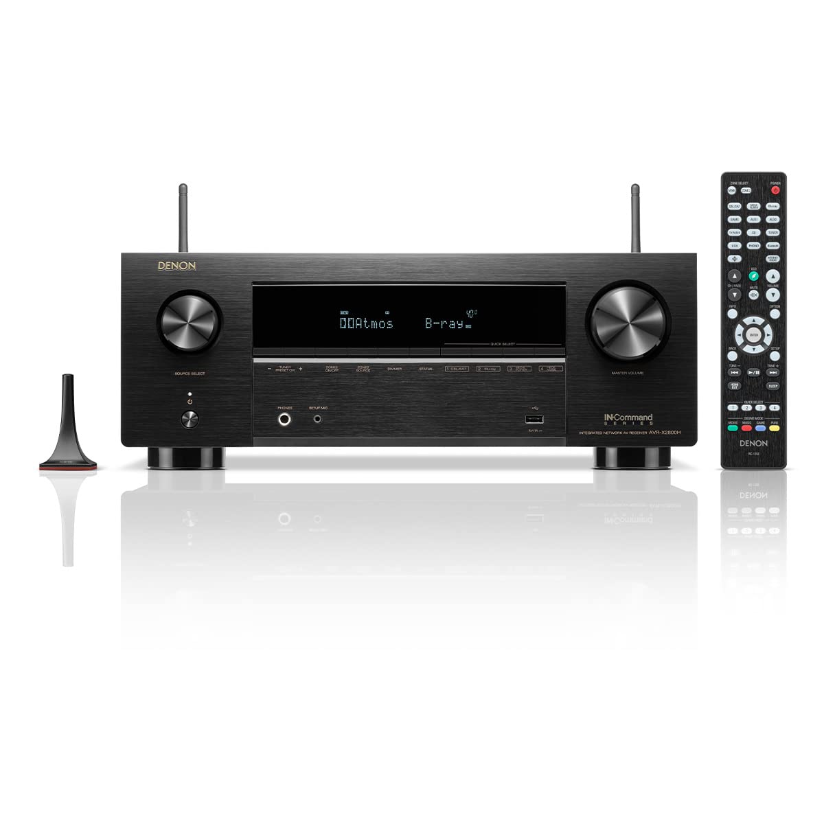 Denon AVR-X2800H 7.2 Ch Receiver - 8K UHD Home Theater AVR (95W X 7), Wireless Streaming via Built-in HEOS, Bluetooth & Wi-Fi, Dolby Atmos, DTS Neural:X & DTS:X Surround Sound