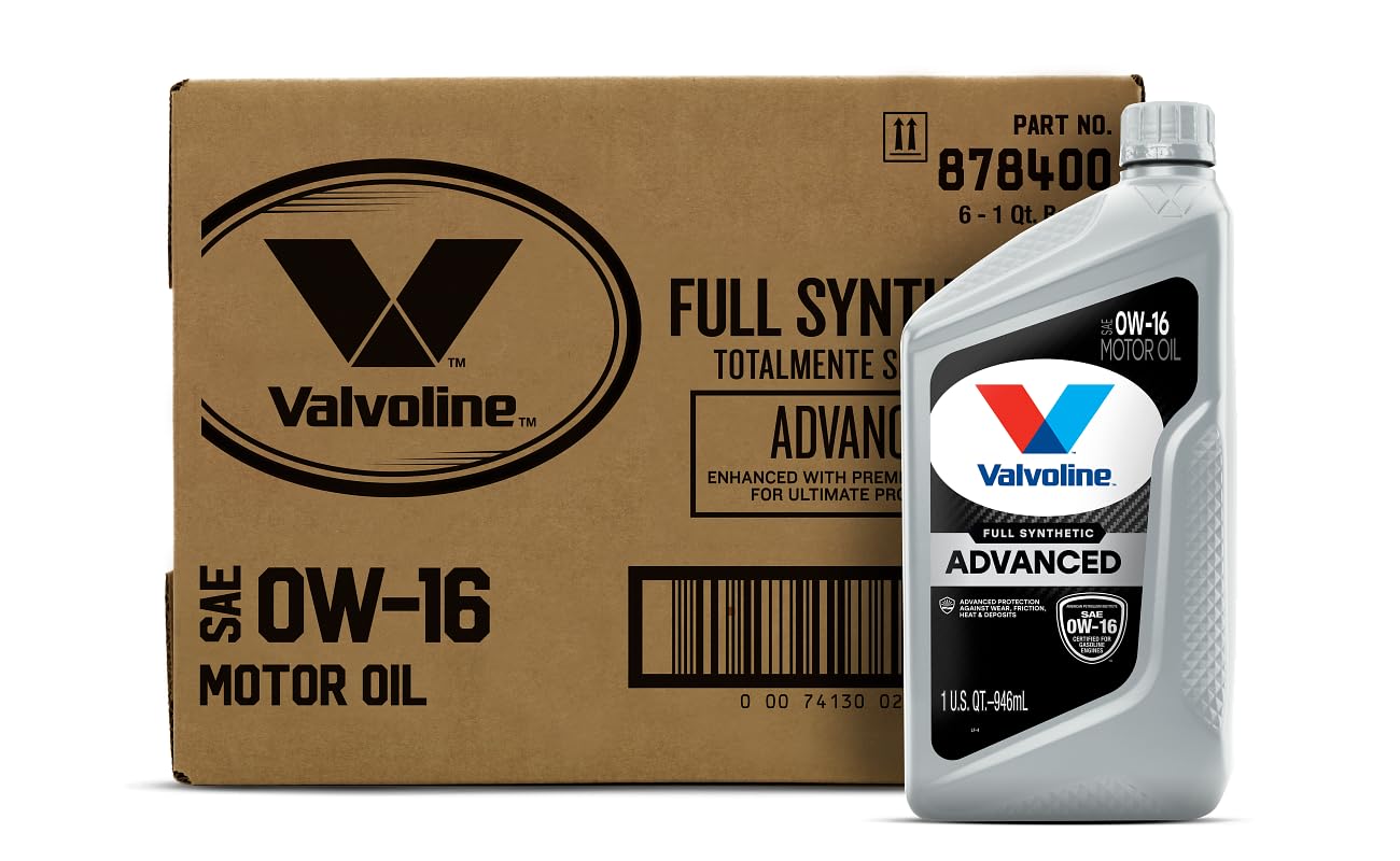 Valvoline Advanced Full Synthetic SAE 0W-16 Motor Oil 1...
