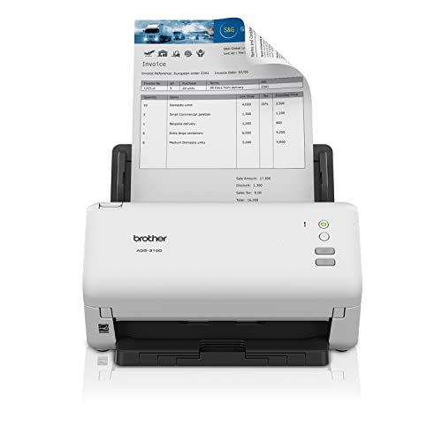 Brother Escáner de escritorio de alta velocidad ADS-3100 | Compacto con velocidades de escaneo de hasta 40 ppm